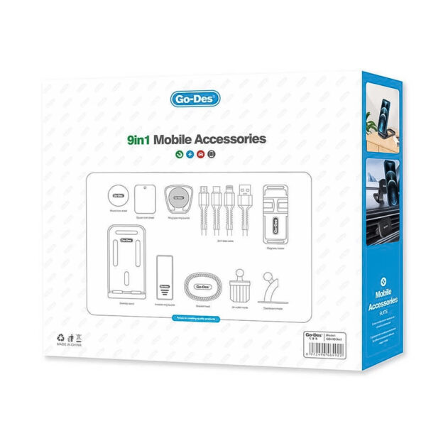 مجموعة اكسسورات الجوال 9 في 1 - الصورة 5