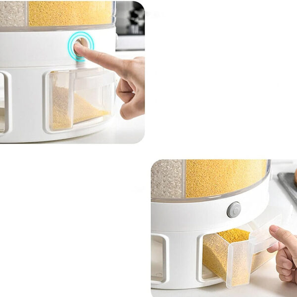 موزع الحبوب الدوار من 6 اقسام + صانعة قطايف رمضان سهلة الاستخدام - الصورة 4