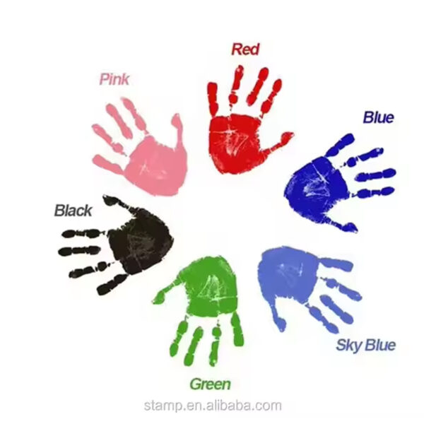 ⁦• طابعة بصمة يد وقدم الطفل الصحية هدية طفلك⁩ - الصورة ⁦4⁩