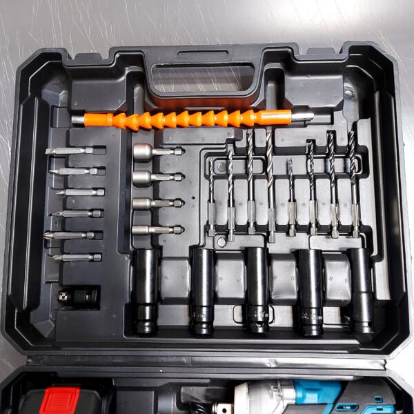 ⁦دريل كفرات مع شنطة عدة متكامله للسيارة و المنزل بضمان عامين⁩ - الصورة ⁦8⁩