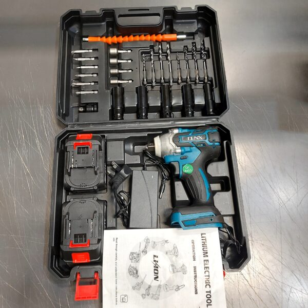 ⁦دريل كفرات مع شنطة عدة متكامله للسيارة و المنزل بضمان عامين⁩ - الصورة ⁦7⁩